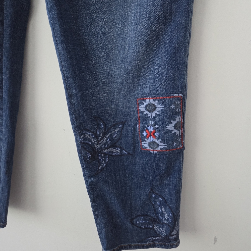 Chico's So Slimming Girlfriend Patchwork Slim Leg… - image 7